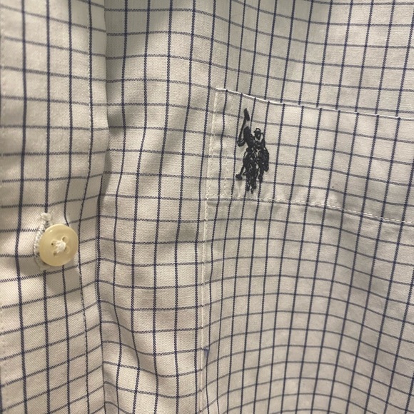U.S. Polo assn - Blue pin strip plaid button down - Picture 6 of 10